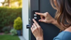 Protéger les accès extérieurs de la maison avec un digicode relié à une alarme