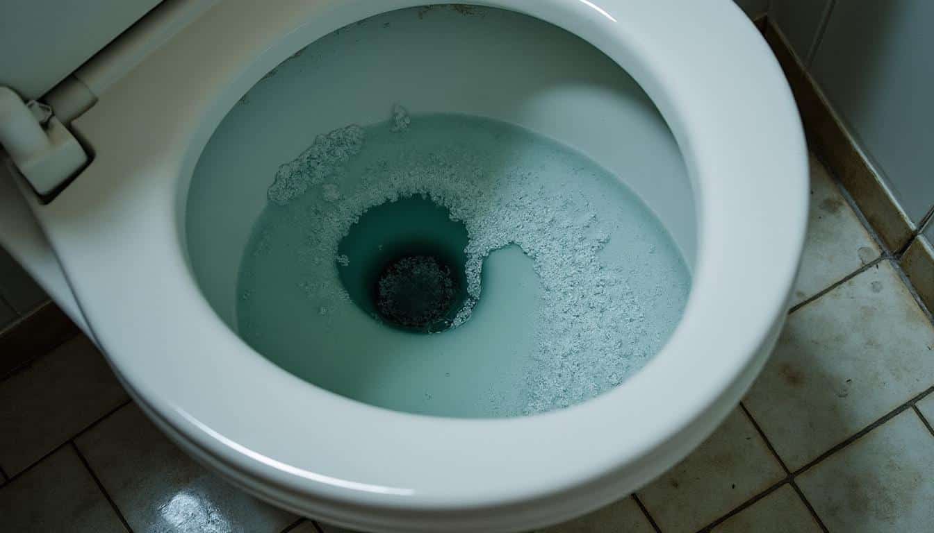 Pourquoi la chasse d’eau devient faible avec des toilettes entartrées