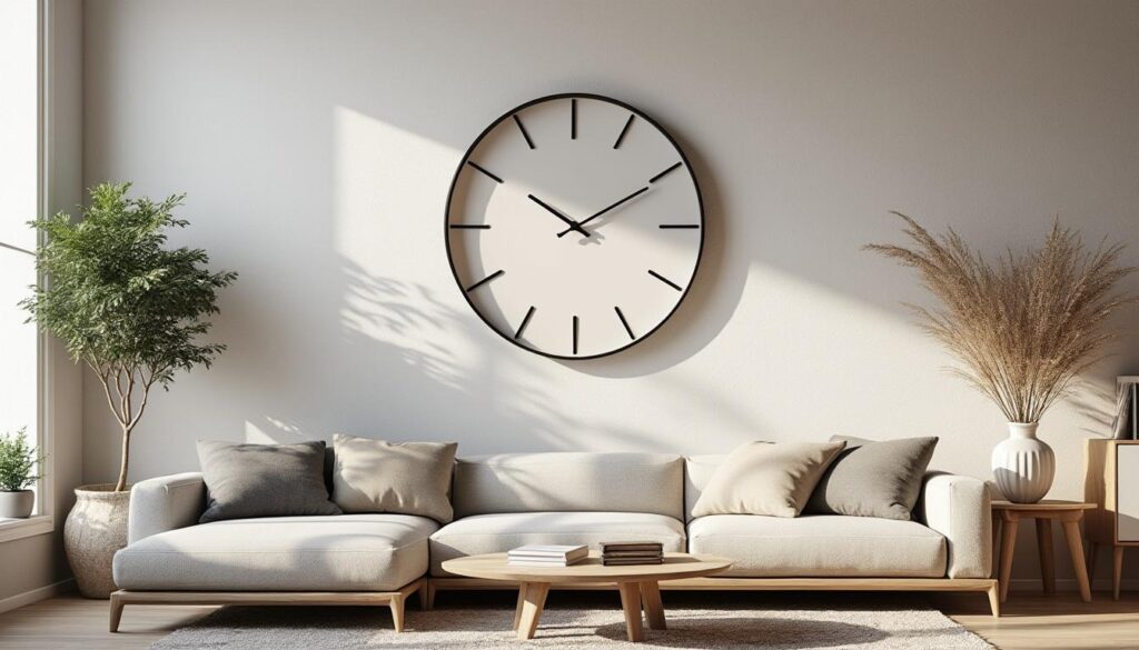 Comment créer une ambiance moderne et épurée avec une horloge murale