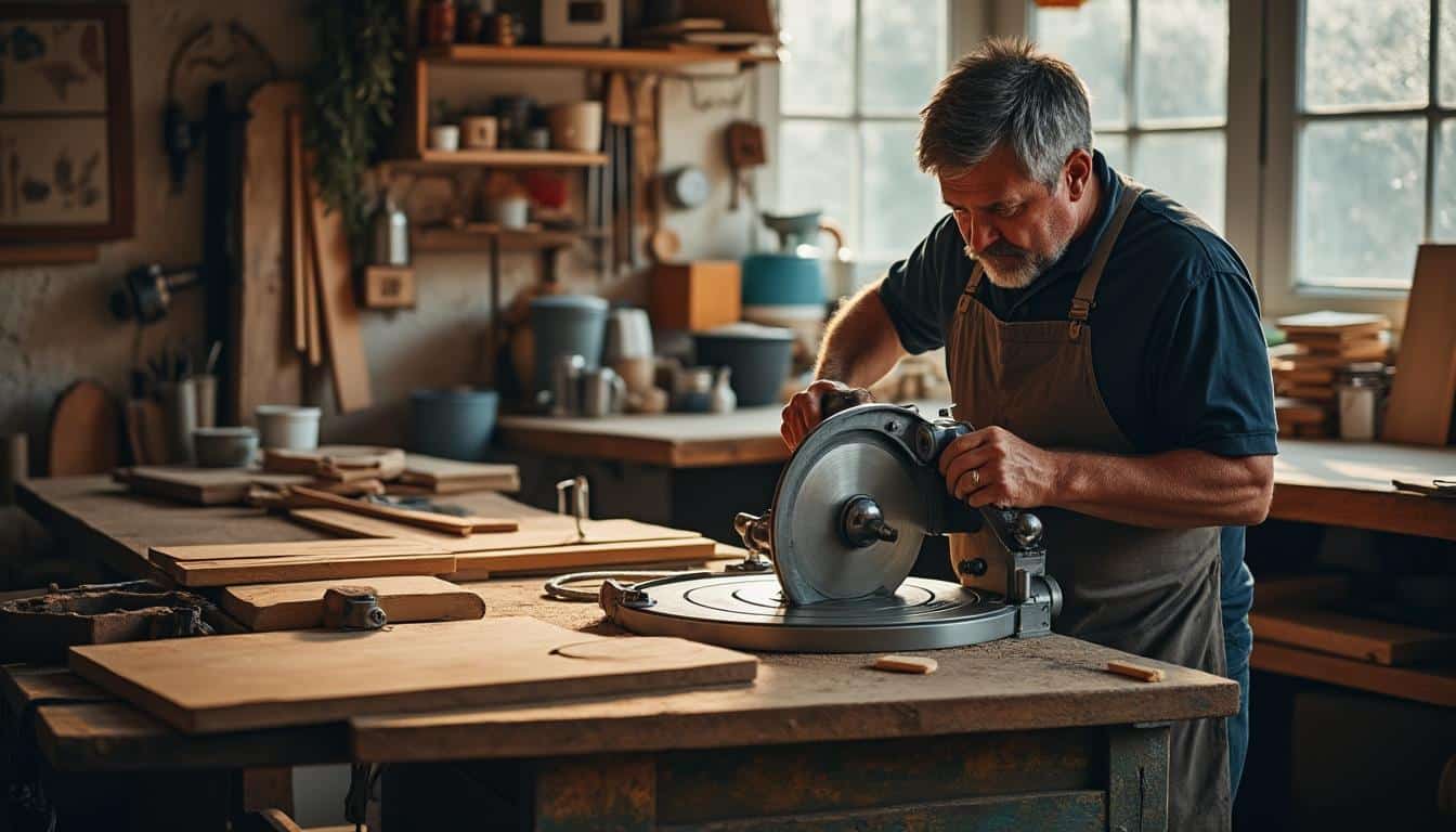 Illustration: Pourquoi le couteau diviseur est un élément indispensable pour une scie circulaire sécurisée et efficace