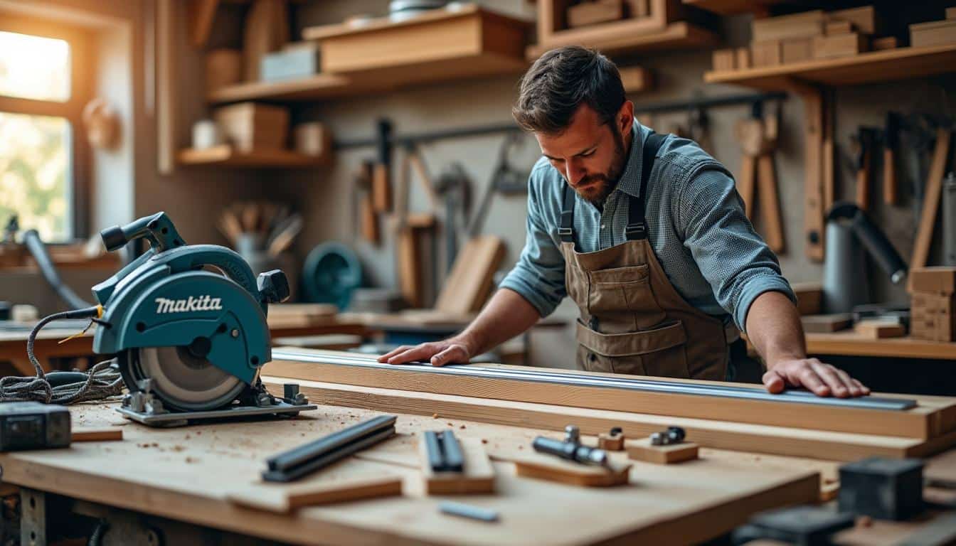 Illustration: Choisir le rail de guidage adapté à son modèle de scie circulaire Makita