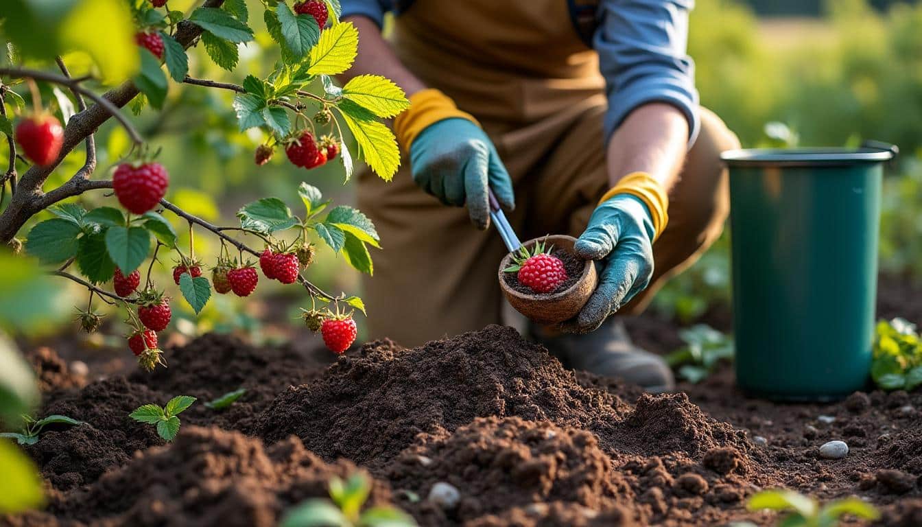 Framboisier engrais : choisir et appliquer le bon fertilisant
