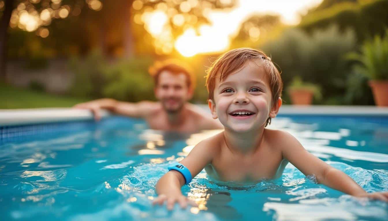 Illustration: Pourquoi opter pour un bracelet sécurisé afin de surveiller votre enfant près de la piscine ?
