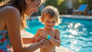 Alarme bracelet piscine : sécurité mobile pour protéger vos enfants