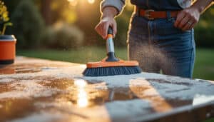 Balai brosse télescopique pour toiture Brico Dépôt : nettoyage facile