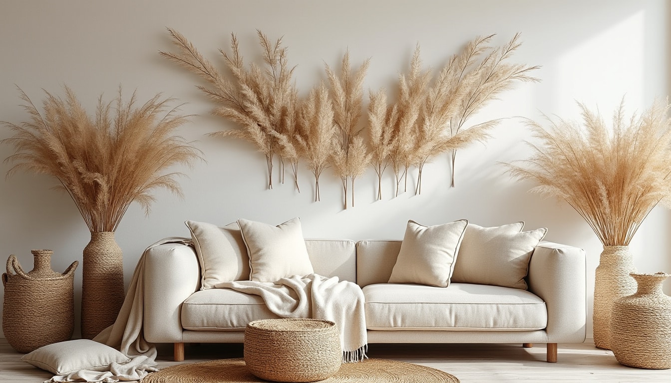 Déco pampa murale : Apportez douceur et naturel à vos murs