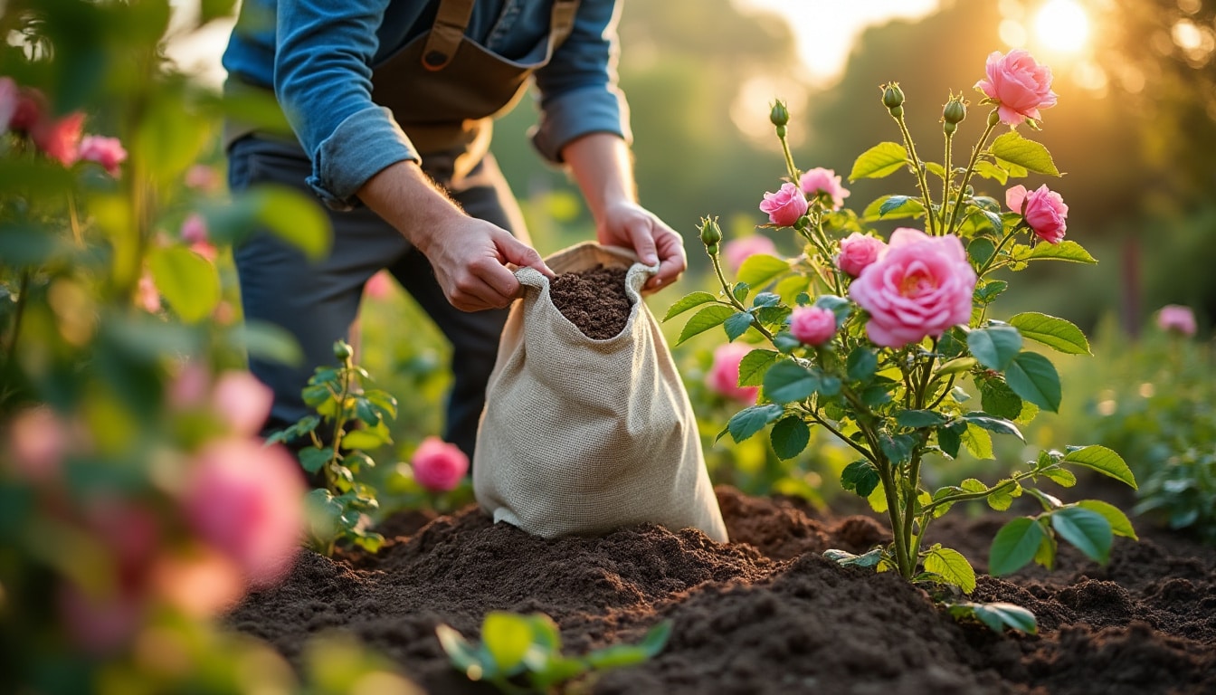 Illustration: Pourquoi et quand apporter de l’engrais à vos rosiers pour une croissance optimale