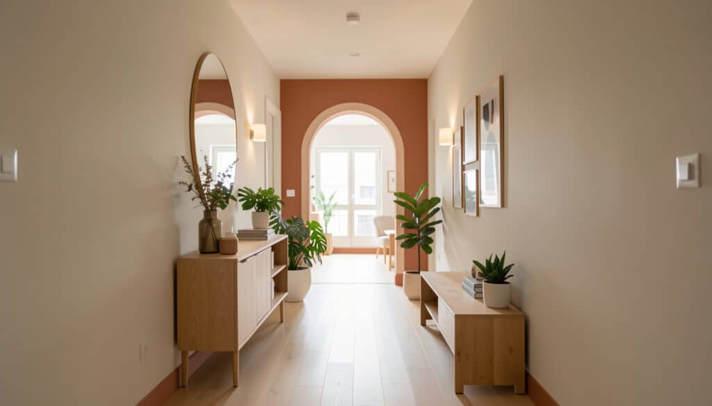 Idées de peinture pour un couloir moderne et lumineux