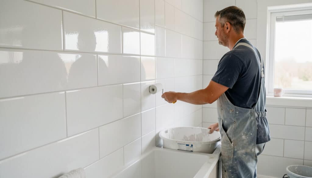 Peinture résine pour carrelage: usages, pose et limites